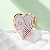 Zinc Alloy & Enamel Stretch Finger Rings for Women RJEW-M101-01D-G-2
