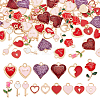   90Pcs 15 Style Alloy Enamel Charms ENAM-PH0002-36-1