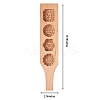 Flower & Flat Round & Square Wooden Press Mooncake Molds BAKE-SZ0001-04-6