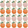 40Pcs 2 Colors Alloy Enamel Pendants ENAM-SC0005-30-1