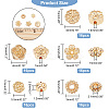 80Pcs 5 Style Rack Plating Alloy Beads FIND-DC0001-47-2