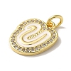 Brass Micro Pave Cubic Zirconia Pendants KK-K354-02G-U-2