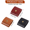3Pcs 3 Colors PU Leather Card Case AJEW-FH0005-57-2