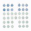 2 Sets 2 Styles Golden Plated Alloy Enamel Charms ENAM-YW0001-28C-1