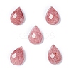Natural Strawberry Quartz Cabochons G-G0001-B03-1