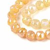 Anti-Tarnish Electroplate Glass Beads Strands GLAA-N064-10mm-11-3