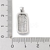 Rack Plating Brass Micro Pave Cubic Zirconia Pendants KK-P247-06P-3