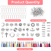 DIY Alloy Pendants Keychain Making Kits DIY-YW0011-42-2