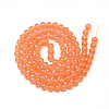 Baking Painted Glass Beads Strands DGLA-Q023-12mm-DB28-2