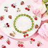 40Pcs 20 Styles  Strawberry & Cherry Alloy Pendants FIND-SC0019-91-5