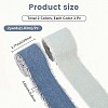 2 Rolls 2 Colors Polycotton Frayed Ribbon OCOR-CY0001-22A-2