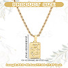 1Pc Brass with Cubic Zirconia Pendants Necklaces NJEW-LP0001-46B-G-2
