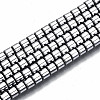 Electroplate Non-magnetic Synthetic Hematite Beads Strands G-T114-61-P-1
