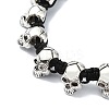 Halloween Theme Adjustable Nylon Cord Braided Beads Bracelets BJEW-JB10917-S-3