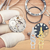 10Pcs 2 Colors Rack Plating Brass Micro Pave Clear Cubic Zirconia Watch Band Clasps ZIRC-DC0001-08-7