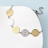 Religion 304 Stainless Steel Link Bracelets for Women LS-BJEW-F524-03GP-3