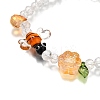 3Pcs 3 Colors Electroplate Glass Beads Stretch Bracelets BJEW-TA00646-4