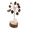 Natural Tiger Eye Chips Tree of Life Decorations DJEW-P022-02A-03-1