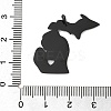 Ion Plating(IP) 304 Stainless Steel Pendants STAS-T038-84B-3