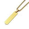 PVD Vacuum Plating 201 Stainless Steel Pendant Necklaces for Man NJEW-Q336-03E-G-1