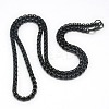 Trendy Men's 201 Stainless Steel Box Chain Necklaces NJEW-L043B-46-2
