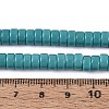 Opaque Solid Color Glass Beads Strands GLAA-N026-3x6mm-16-4