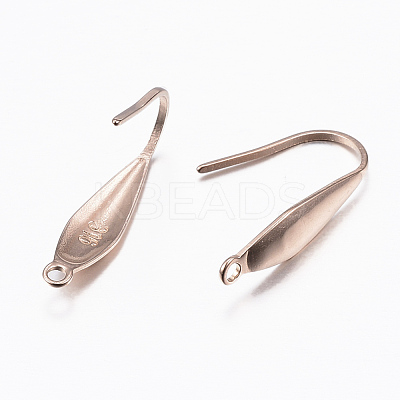 Ion Plating(IP) 316 Surgical Stainless Steel Earring Hooks X-STAS-H392-03RG-1