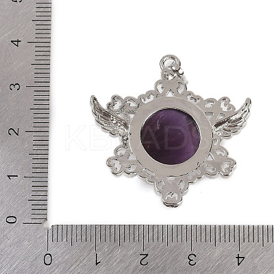 Natural Amethyst Pendants G-I366-02P-19-1