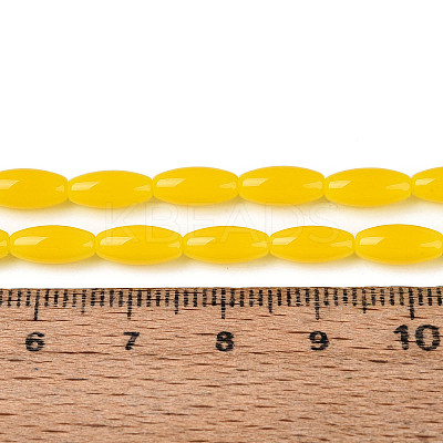 Imitation Jade Glass Beads Strands GLAA-T028-15J-03-1