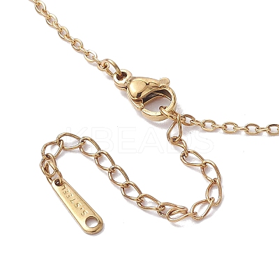 Resin Leaf Pendant Necklaces NJEW-JN04914-1