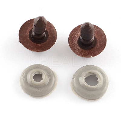 Craft Plastic Doll Eyes Stuffed Toy Eyes X-DIY-R039-18mm-1