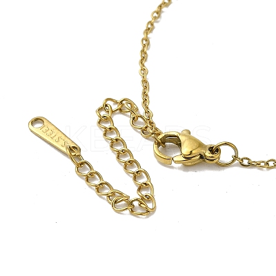 Brass Micro Pave Clear Cubic Zirconia Pendants Necklaces NJEW-K269-03A-G-1