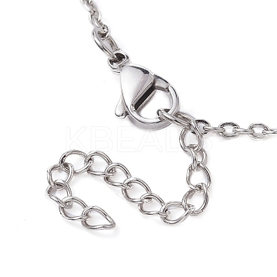 Tarnish Resistant 201 Stainless Steel Macrame Pouch Empty Stone Holder for Pendant Necklaces Making NJEW-JN04449-1