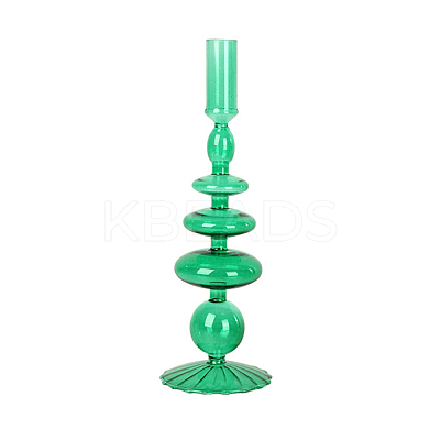 Vintage Style Glass Candle Holder CAND-PW0001-324A-1
