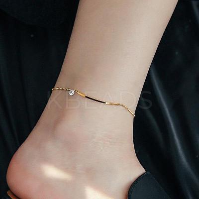 Stainless Steel Charm Anklets for Women WG18C2B-21-1