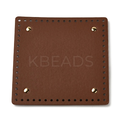 PU Leather Sqaque Long Bottom for Knitting Bag DIY-K079-02A-1