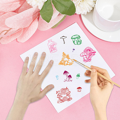 PVC Plastic Clear Stamps DIY-WH0439-0047-1