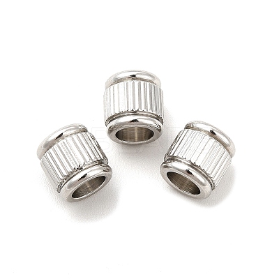 Non-Tarnish 201 Stainless Steel European Beads STAS-M089-03P-1