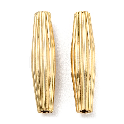 Rack Plating Eco-friendly Brass Beads KK-M257-08B-G-1