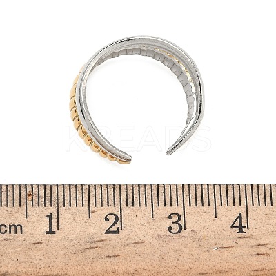 304 Stainless Steel Cuff Open Rings RJEW-Z121-02GP-10-1