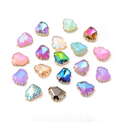 K9 Glass Pendants KK-E071-08KCG-1