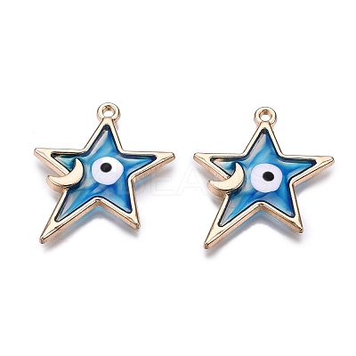 Alloy Enamel Pendants LS-ENAM-F143-04B-G-1