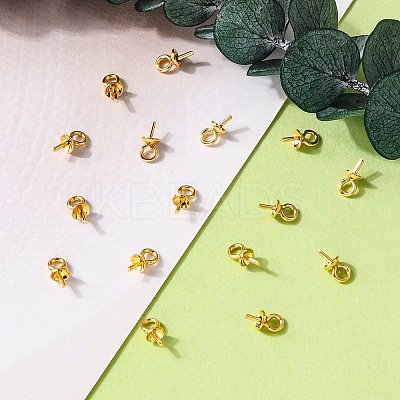 PVD Vacuum Plating 304 Stainless Steel Cup Pearl Peg Bails Pin Pendants LS-STAS-I120-56-G-1
