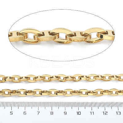 Ion Plating(IP) 201 Stainless Steel Oval Link Chains CHS-E030-01G-01-1