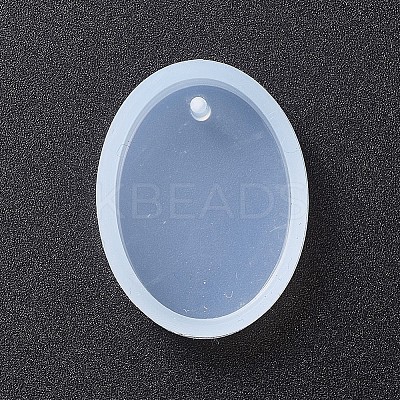 Oval Shape DIY Silicone Pendant Molds LS-X-AJEW-P038-01-1