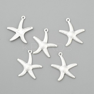 Starfish/Sea Stars Brass Pendants KK-L134-11S-1