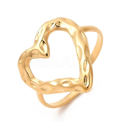 Ion Plating(IP) 201 Stainless Steel Open Cuff Ring X-RJEW-E063-51G-1