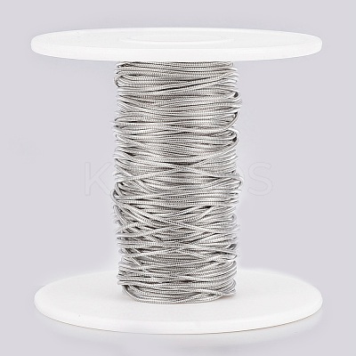 Tarnish Resistant 304 Stainless Steel Round Snake Chains CHS-K007-06A-1