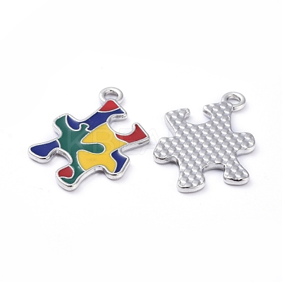Enamel Alloy Pendants ENAM-G192-03P-1