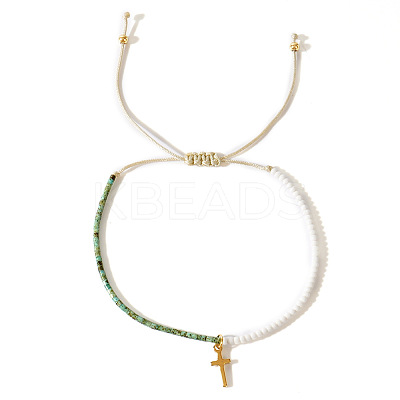 Bohemian Style Glass Seed Beads Braided Bead Bracelets LS-EC2544-1